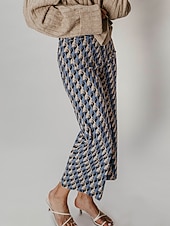 cheap Women's Pants-Cotton High Waist Cropped Pants