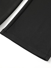 preiswerte Schlank-Herren Anzughosen Hose Hosen Hose Freizeithose Anzughose Tasche Einfarbig tragbar Draussen In voller Länge Hochzeit Heim Arbeit Modisch Strassenmode weiß grau Schwarz elastisch