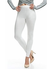 ieftine Jambiere simple-Pentru femei Jambiere Colanți confortabili Activ Modă Atletic Lungime totală Talie medie Simplu Talie elastică Respirabilitate Απαλό Comfortabil Micro-elastic Zilnic Yoga sportiv Negru Alb Roșu Vin
