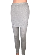 economico Leggings semplici-Per donna Ghette Attivo Di tendenza Streetwear Lunghezza intera Vita alta Liscio Taglio alto Traspirabilità Morbido Comodo Media elasticità Esterno Strada Giornaliero Rosso violaceo Grigio chiaro