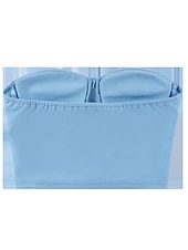 billiga Toppar-kvinnors shapewear ren färg korsetter street date gå ut andas bandeau ärmlös rygglös sommar vår hem outfits