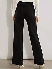 ieftine pantaloni rochii de dama-rochie dama pantaloni de lucru pantaloni lungime intreaga croiala inalta micro-elastic talie inalta moda streetwear birou negru albastru s m iarna toamna toamna