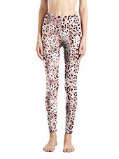 cheap Graphic Leggings-Women&#039;s Leggings Active Fashion Full Length High Waist Leopard Gradient Snake Print Elastic Waist Print Breathable Soft Comfortable Micro-elastic Outdoor Vacation Home Leopard Print 0358 blue and