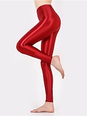 cheap Plain Leggings-Women&#039;s Leggings Active Fashion Streetwear Ankle-Length High Waist Plain High Cut Breathability Soft Comfortable Micro-elastic Outdoor Yoga Street claret Robin&#039;s Egg Blue Grey Black Fall Winter