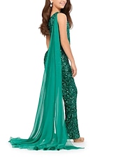 preiswerte Kleider für die Blumenmädchen-Jumpsuits Knielang Blumenmädchenkleid Weihnachtskleid Wettbewerb  Aufführung Mädchen Süßes Ballkleid Pailletten mit Einfarbig Glitzer  Funkeln Größen 3-16 Jahre Kleid zum Beeindrucken