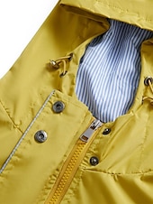 billiga hoodie jacka-Dam Trenchcoat Utomhus Gata Dagligen Höst Vinter Lång Täcka Normal Regnsäker Håller värmen Andningsfunktion Stylish Nutida Ledigt Jacka Långärmad Slät Snörning Med fickor Svart Gul Vin