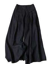 abordables jambe large et taille haute-Femme Normal Ample Classique Fluide Toute la longueur Taille moyenne Pantalon de Yoga Fluide Classique Basique Non Elastique Casual Usage quotidien Noir Blanche Jaune bleu marine Automne Hiver Ample