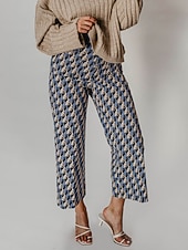cheap Women's Pants-Cotton High Waist Cropped Pants