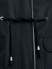 billiga hoodie jacka-Dam Trenchcoat Utomhus Gata Dagligen Höst Vinter Lång Täcka Normal Regnsäker Håller värmen Andningsfunktion Stylish Nutida Ledigt Jacka Långärmad Slät Snörning Med fickor Svart Gul Vin