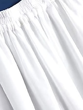 preiswerte weites Bein und hohe Taille-Damen Breites Bein Hosen Hose Urlaub Strassenmode Leicht In voller Länge Hoher Taillenbund Glatt Elastische Taille Hoher Schnitt Atmungsaktivität Komfortabel Mikro-elastisch Outdoor Festtage