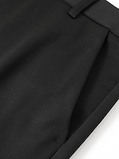 preiswerte Schlank-Herren Anzughosen Hose Hosen Hose Freizeithose Anzughose Tasche Einfarbig tragbar Draussen In voller Länge Hochzeit Heim Arbeit Modisch Strassenmode weiß grau Schwarz elastisch