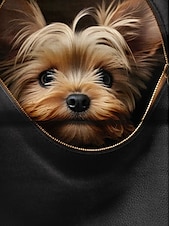 baratos Camiseta de Animais-camiseta feminina básica estampa de cachorro manga curta regular tops gola redonda diário fim de semana cinza