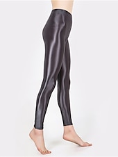 cheap Plain Leggings-Women&#039;s Leggings Active Fashion Streetwear Ankle-Length High Waist Plain High Cut Breathability Soft Comfortable Micro-elastic Outdoor Yoga Street claret Robin&#039;s Egg Blue Grey Black Fall Winter