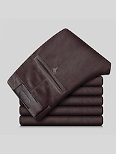 baratos Magro-Homens Social Calças de Veludo Calças de inverno Calças Calças de Terno Bolsos Tecido Conforto Respirável Ao ar livre Diário Para Noite Moda Casual ダークカーキ Preto