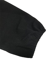 olcso overálok-Női Szabályos Jumpsuitek Elegáns Tömör szín Hosszú ujj Terített nyak Fűzős Magas derék Munka Utca Normál Fekete Sárgabarack Ősz