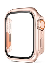 お買い得  スマートウォッチ用ケース-スクリーンプロテクター付き時計ケース と互換性があります Apple Watch Series 8 7 41mm 45mm / Series 6 5 4 SE 40mm 44mm 傷つきにくい 防塵 バンパーフルカバー ハードPC 腕時計 カバー