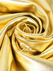 baratos calças femininas de festa-Mulheres Leggings Moda Sensual Comprimento total Cintura Média Tecido Cintura elástica Metálico Brilhante Respirabilidade Macio Confortável Micro-Elástica Bandagem Festa Rua Prata Rosa claro Dourado