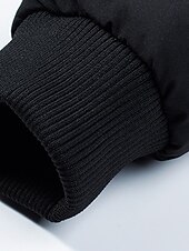 tanie Puchówki i parki męskie-Męskie Płaszcz zimowy Kurtka zimowa kurtka puchowa Zamek Kieszeń Poliester Kieszonki Na zewnątrz Randka Codzienne Regularny Moda Codzienny Keep Warm Odporność na wiatr Zima Równina Czarny Biały