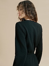 levne Women&#039;s Sets-Barevná ležérní sukně s kulatým výstřihem
