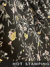 abordables robe décontractée imprimée-mini-robe décontractée en mousseline de soie à volants et fleurs