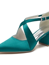 economico Damigella d&amp;#39;onore-eleganti tacchi a spillo in raso bianco da donna con punta affilata – design con cinturino incrociato per matrimoni, feste formali e occasioni speciali