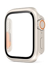 お買い得  スマートウォッチ用ケース-スクリーンプロテクター付き時計ケース と互換性があります Apple Watch Series 8 7 41mm 45mm / Series 6 5 4 SE 40mm 44mm 傷つきにくい 防塵 バンパーフルカバー ハードPC 腕時計 カバー