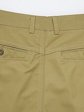 economico Chino-Per uomo Laurea Pantaloni Chinos Pantaloni chino Tasca Gamba Dritta Semplice Comodità Traspirante All&#039;aperto Quotidiano Uscire Moda Casual Cáqui Escuro Nero