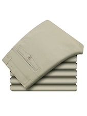 economico Chino-Per uomo Laurea Pantaloni Chinos Pantaloni chino Tasca Gamba Dritta Semplice Comodità Traspirante All&#039;aperto Quotidiano Uscire Moda Casual Cáqui Escuro Nero