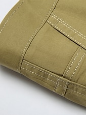 economico Chino-Per uomo Laurea Pantaloni Chinos Pantaloni chino Tasca Gamba Dritta Semplice Comodità Traspirante All&#039;aperto Quotidiano Uscire Moda Casual Cáqui Escuro Nero