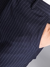 economico Fiammata-Per uomo pantaloni della tuta Pantaloni a zampa Pantaloni Pantaloni da completo Tasche Banda Comfort Traspirante Esterno Giornaliero Per uscire Di tendenza Informale Nero Blu scuro