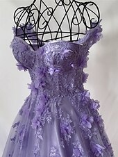 levne Plesové šaty-Šaty A-line Plesové šaty Elegantní šaty Formální s vlečkou Bez rukávů Srdíčkový výstřih Tyl se záhyby Flitrové aplikace Masquerade šaty