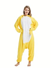 olcso Onesie jelmezek-Felnőttek Állat Pizsama Onesie pizsama Onesie jelmez Farsangi jelmez Kacsa Állat Onesie pizsama Kigurumi pizsama Pizsamák Vicces jelmez mert Férfi és női Farsang Rajzfilm
