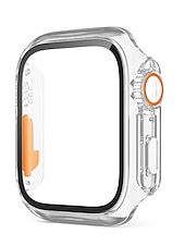 お買い得  スマートウォッチ用ケース-スクリーンプロテクター付き時計ケース と互換性があります Apple Watch Series 8 7 41mm 45mm / Series 6 5 4 SE 40mm 44mm 傷つきにくい 防塵 バンパーフルカバー ハードPC 腕時計 カバー