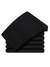 economico Chino-Per uomo Laurea Pantaloni Chinos Pantaloni chino Tasca Gamba Dritta Semplice Comodità Traspirante All&#039;aperto Quotidiano Uscire Moda Casual Cáqui Escuro Nero