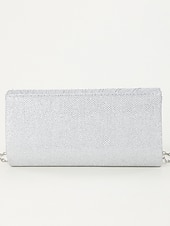 economico Matrimonio ACC-Per donna Clutch Borsa da sera Borse a Mano Poliestere Quotidiano Feste Addio al nubilato Catena Tinta unica Argento Nero Champagne