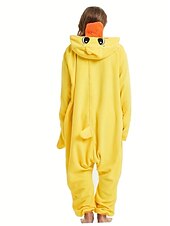 olcso Onesie jelmezek-Felnőttek Állat Pizsama Onesie pizsama Onesie jelmez Farsangi jelmez Kacsa Állat Onesie pizsama Kigurumi pizsama Pizsamák Vicces jelmez mert Férfi és női Farsang Rajzfilm