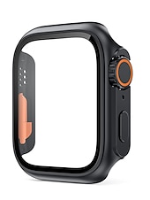 お買い得  スマートウォッチ用ケース-スクリーンプロテクター付き時計ケース と互換性があります Apple Watch Series 8 7 41mm 45mm / Series 6 5 4 SE 40mm 44mm 傷つきにくい 防塵 バンパーフルカバー ハードPC 腕時計 カバー
