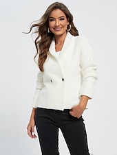 abordables cárdigans de mujer-camisa de chaqueta de suéter sólido de punto acanalado acrílico