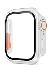 お買い得  スマートウォッチ用ケース-スクリーンプロテクター付き時計ケース と互換性があります Apple Watch Series 8 7 41mm 45mm / Series 6 5 4 SE 40mm 44mm 傷つきにくい 防塵 バンパーフルカバー ハードPC 腕時計 カバー