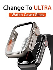お買い得  スマートウォッチ用ケース-スクリーンプロテクター付き時計ケース と互換性があります Apple Watch Series 8 7 41mm 45mm / Series 6 5 4 SE 40mm 44mm 傷つきにくい 防塵 バンパーフルカバー ハードPC 腕時計 カバー