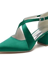 economico Damigella d&amp;#39;onore-eleganti tacchi a spillo in raso bianco da donna con punta affilata – design con cinturino incrociato per matrimoni, feste formali e occasioni speciali