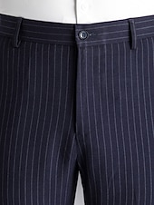 economico Fiammata-Per uomo pantaloni della tuta Pantaloni a zampa Pantaloni Pantaloni da completo Tasche Banda Comfort Traspirante Esterno Giornaliero Per uscire Di tendenza Informale Nero Blu scuro