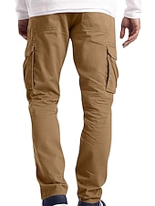  Bărbați Pantaloni Cargo Pantaloni cargo Pantaloni Παντελόνι πεζοπορίας Fermoar Buzunar Simplu Confort Purtabil Casual Zilnic Concediu Modă Negru Albastru piscină