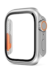 お買い得  スマートウォッチ用ケース-スクリーンプロテクター付き時計ケース と互換性があります Apple Watch Series 8 7 41mm 45mm / Series 6 5 4 SE 40mm 44mm 傷つきにくい 防塵 バンパーフルカバー ハードPC 腕時計 カバー