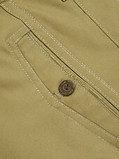 economico Chino-Per uomo Laurea Pantaloni Chinos Pantaloni chino Tasca Gamba Dritta Semplice Comodità Traspirante All&#039;aperto Quotidiano Uscire Moda Casual Cáqui Escuro Nero