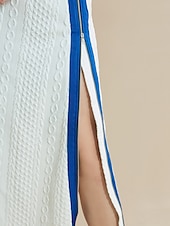 levne Women&#039;s Sets-Barevná ležérní sukně s kulatým výstřihem
