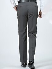 economico Chino-Per uomo Laurea Pantaloni Chinos Pantaloni chino Tasca Gamba Dritta Semplice Comodità Traspirante All&#039;aperto Quotidiano Uscire Moda Casual Cáqui Escuro Nero