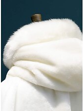 billige Kapper &amp; Kappene-Retro / vintage Kostymer i middelalderstil Renessanse Kappe hette kappe Sjale Viking Brude Elven Helfarge Kostyme Dame Keltisk Viking fantasi Bryllup Fest / aften Voksne Sjal Vår Høst Vinter