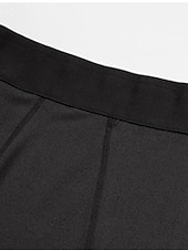 お買い得  メンズアクティブショーツ-男性用 アスレチックショーツ コンプレッション・ショーツ ランニングショーツ ジムショーツ お出かけ 週末 高通気性 速乾性 高弾性 弾性ウエスト 電話ポケット付き 平織り ショート 体操服 アクティブウェア ワインレッド ブラック
