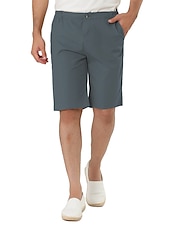 olcso munka rövidnadrág-Férfi Rózsaszín nadrág Rövidnadrágok Chino Shorts Ruha Rövidnadrág Bermuda nadrág Zseb Sima Mokaszinok Légáteresztő Szabadtéri Napi Alkalmi Divat Alkalmi Fekete Arcpír rózsaszín